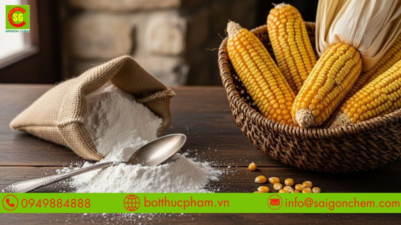 TINH BỘT BẮP LÀ GÌ? ĐẶC ĐIỂM VÀ ỨNG DỤNG TRONG THỰC PHẨM